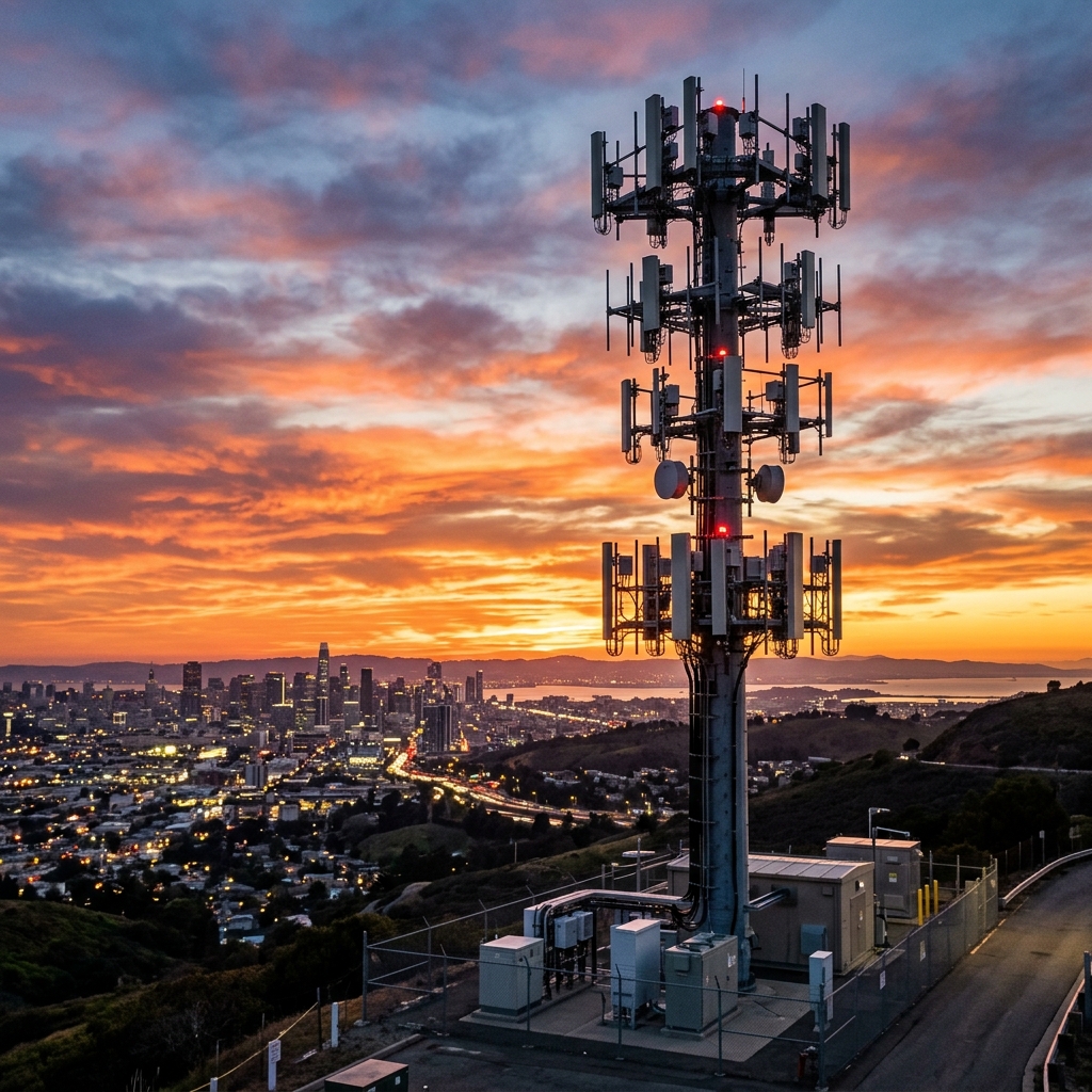 Pylône et antennes relais de télécommunications mobiles
